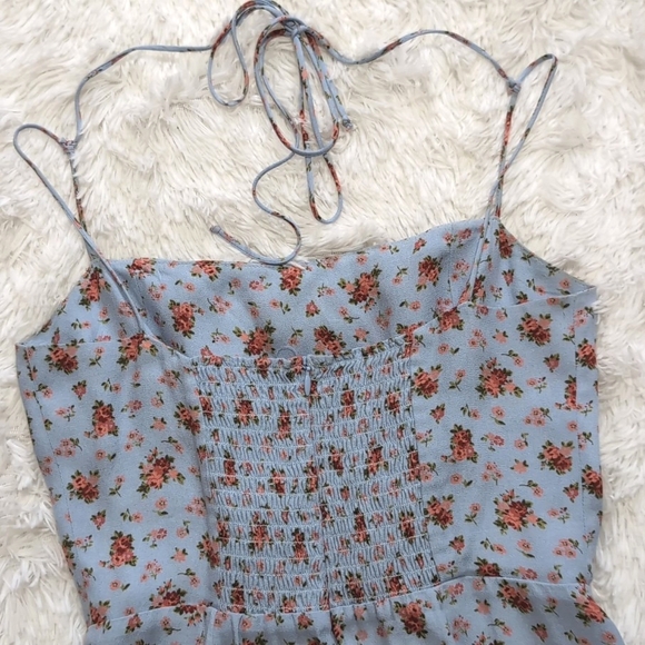 🔴Reserved for @tia_felice Reformation Blue Petunia Floral Presley Dress - Picture 8 of 16